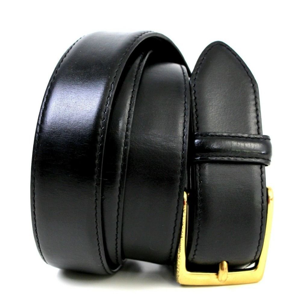 Wilsons Leather BLACK GENUINE LEATHER 1.25"W ZIP INSIDE DRESS MEN'S BELT 40 (R59
